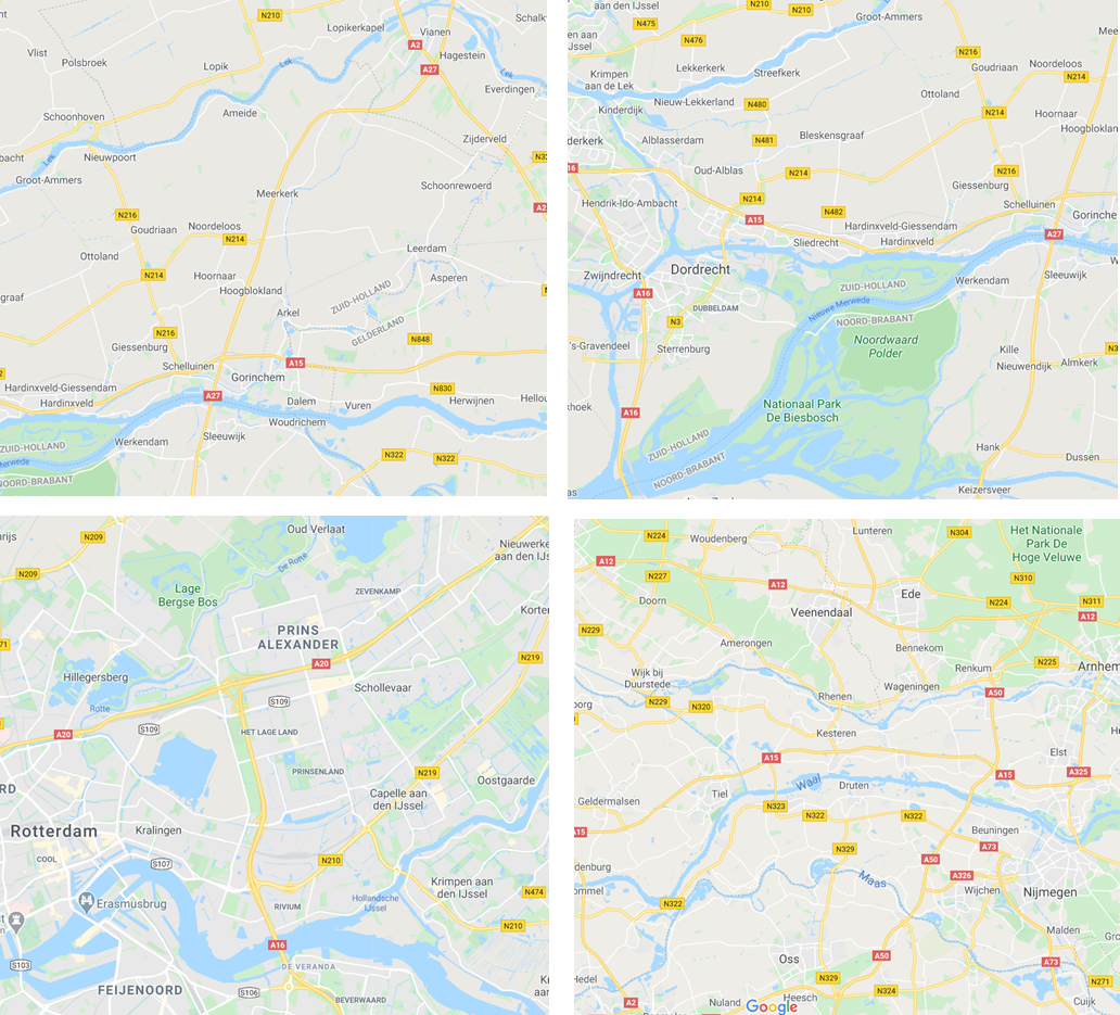 regiokaart Drechtsteden